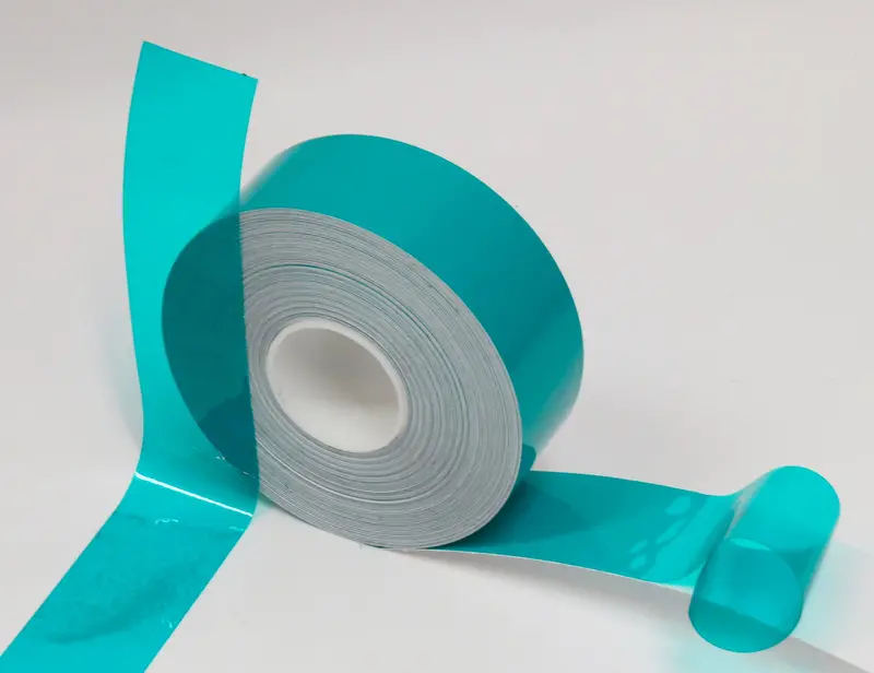Transparent Teal Tapes,  Twelve Rolls Of 2 Inch X 100 Feet 1