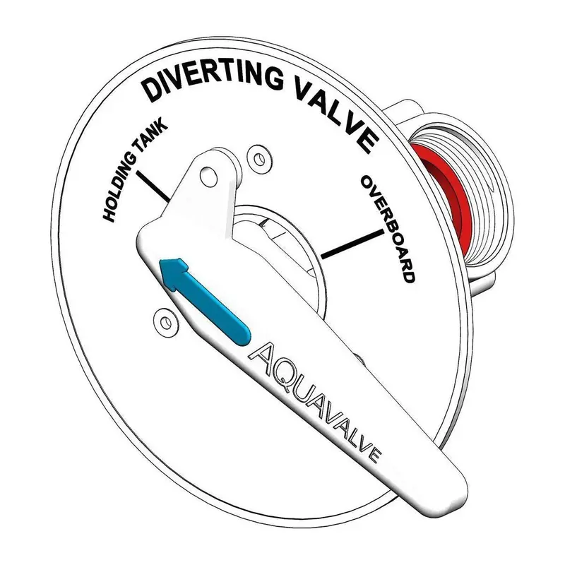 Trudesign Aquavalve Thro Bulkhead Diverter Valve 3/4" - 11/2" 1