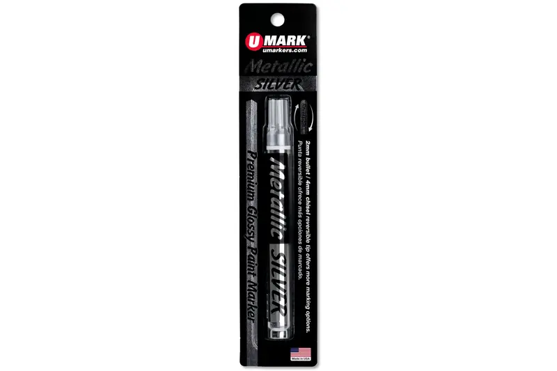 U-Mark Premium Paint Marker, Metallic Silver 1