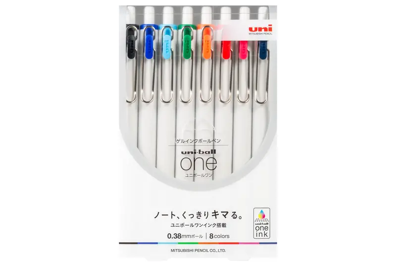 Uni-Ball One Rollerball Pens, Extra Fine, Set Of 8 1