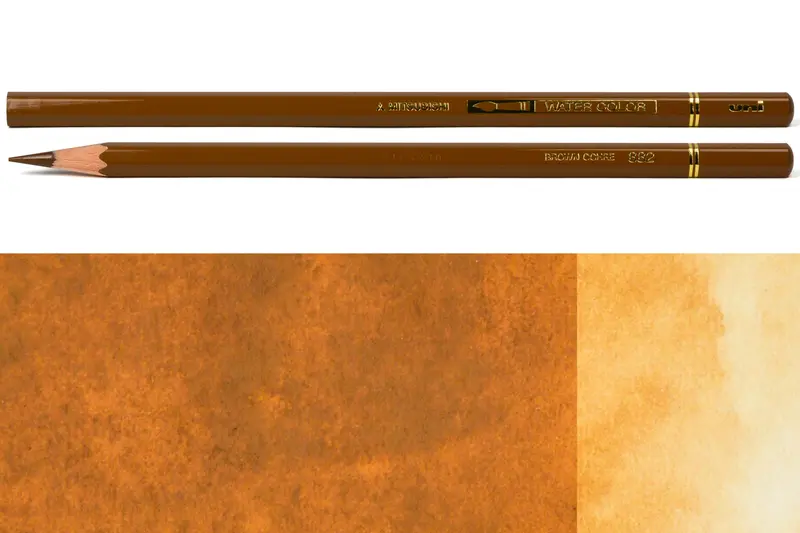 Uni Watercolor Pencils, #882 Brown Ochre 1