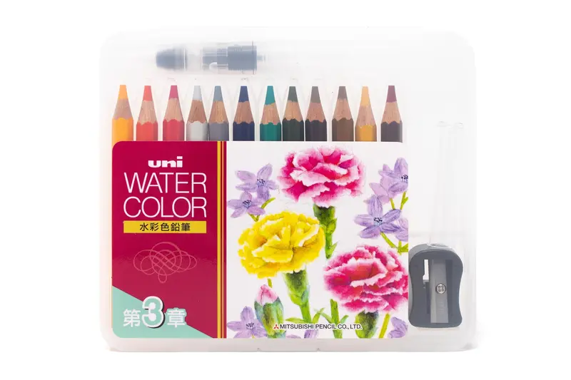 Uni Watercolor Pencils, Botanical Pocket Set 1