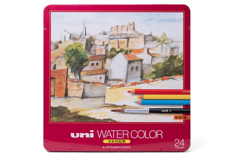 Uni Watercolor Pencils, Set Of 24 1