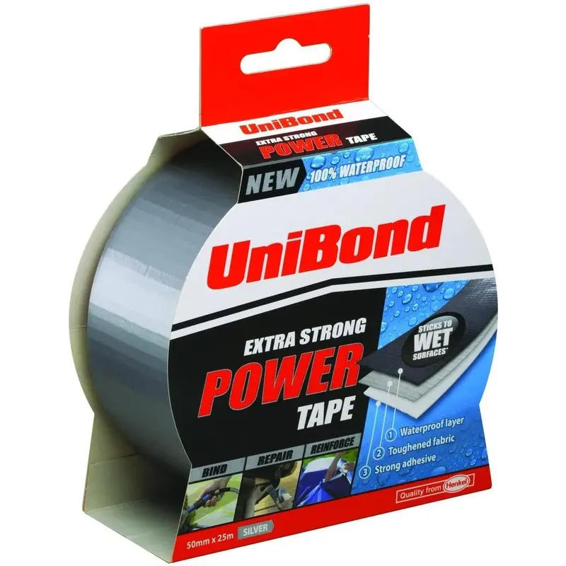 Unibond Silver Extra Strong Power Tape 50Mm X 25M 1