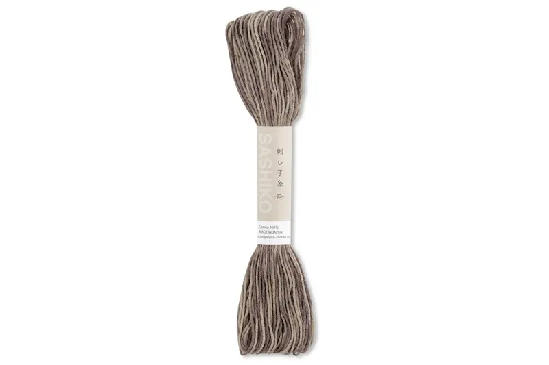 Variegated Sashiko Thread, #96 Multi Grey 1