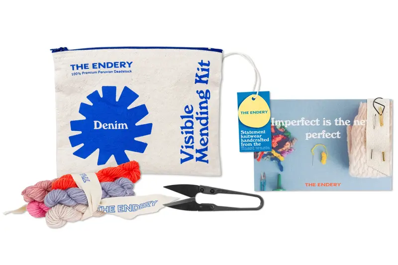 Visible Mending Starter Kit, Denim 1
