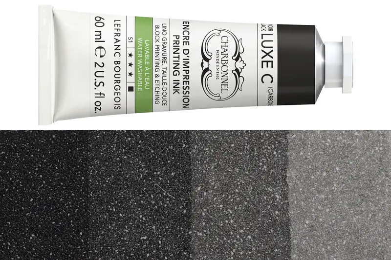 Water-Washable Oil-Based Printmaking Ink, Black Luxe C 1