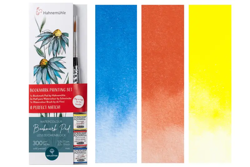Watercolor Bookmark Bundle (Hahnemühle + Schmincke + Da Vinci) 1