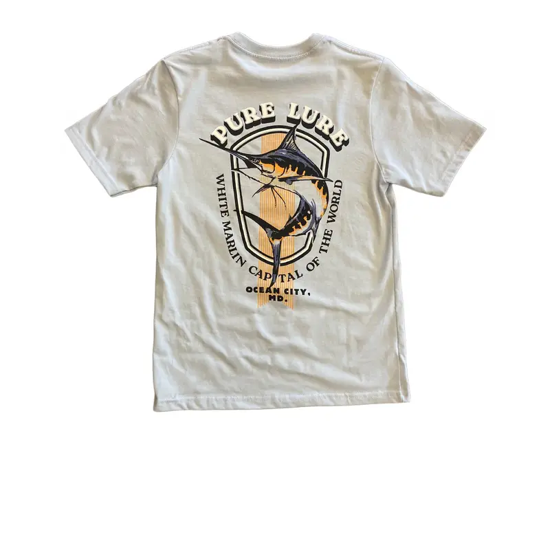 White Marlin Seal Youth T-Shirt 1
