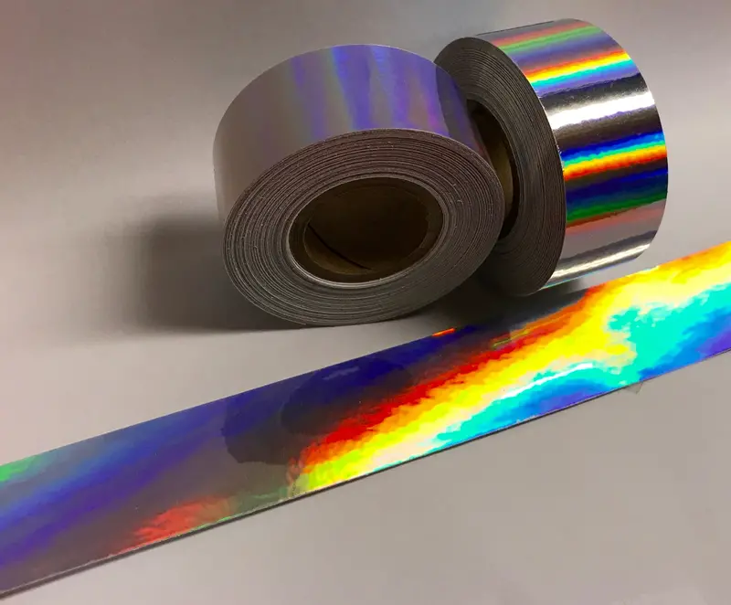 Wide Rolls Of Rainbow Oil Slick Tape, Holographic Oilslick, Pick Color And Size 1