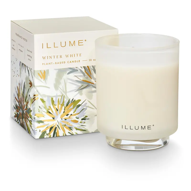 Winter White Refillable Boxed Glass Candle 1