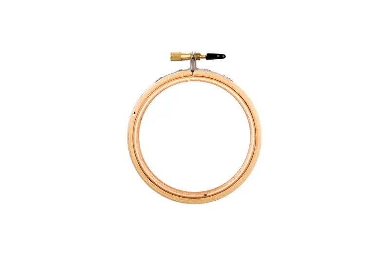 Wood/Brass Embroidery Hoop 1
