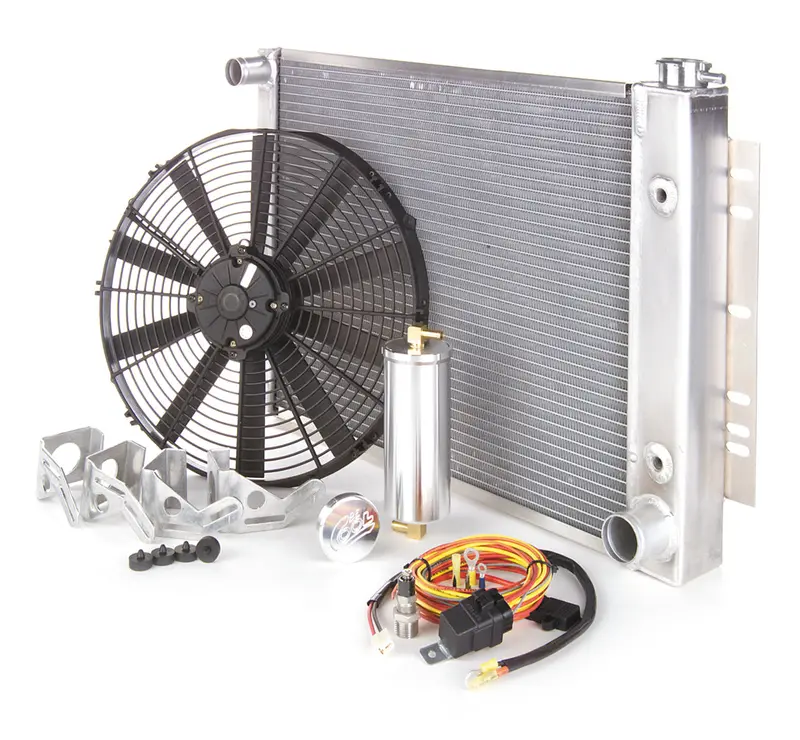 Be Cool Downflow Radiator – Polished Factory-Fit Unit For 1970–1974 Plymouth E-Body Cuda/Barracuda (81283) 1