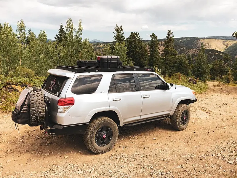 Cali Raised Led 42-Inch White Dual-Row Roof Rack Light Bar – 10–21 Toyota 4Runner, No Switch Cutouts 1