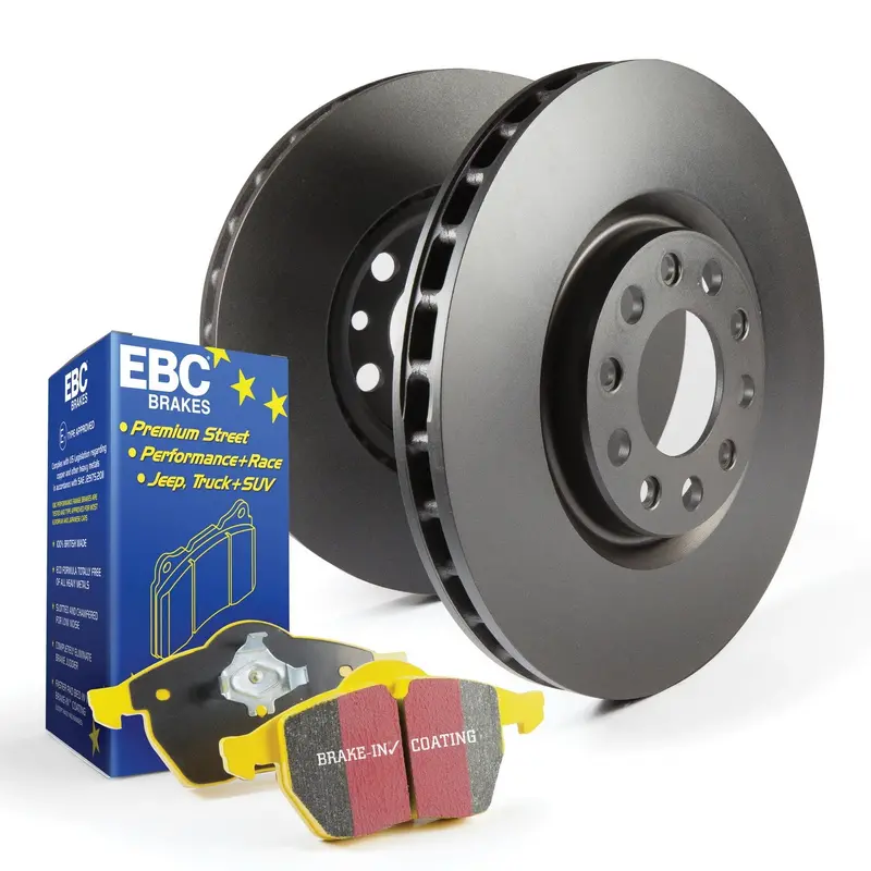Ebc Brakes S13Kf1046 Track-Ready Brake Kit: Yellowstuff Pads + Rk Slotted Rotors 1