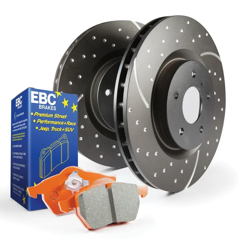 Ebc Orangestuff Brake Kit – S8 Series Pads With Gd Premium Rotors 1