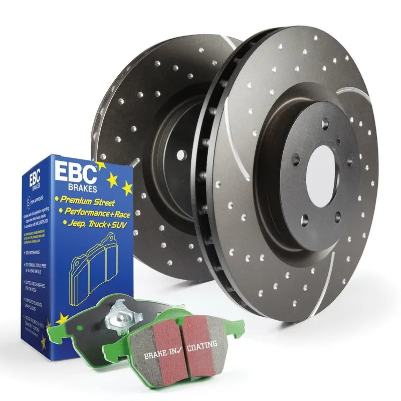 Ebc S3 Greenstuff Brake Kit – Performance Pads & Gd Slotted Rotors For Trucks And Suvs 1