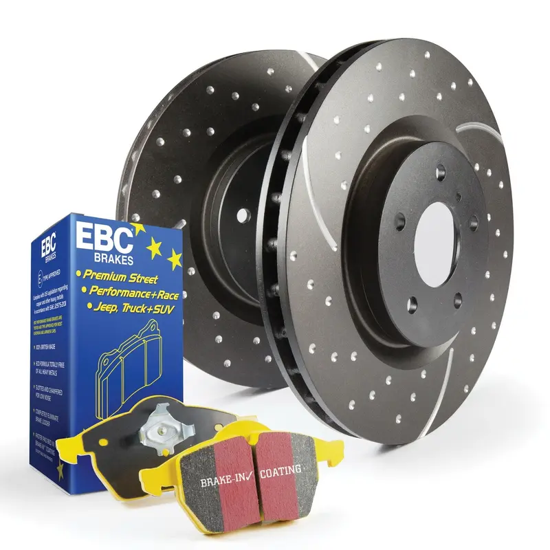 Ebc S5Kr1442 S5 Series Brake Kit – Yellowstuff Pads With Gd Slotted Rotors 1