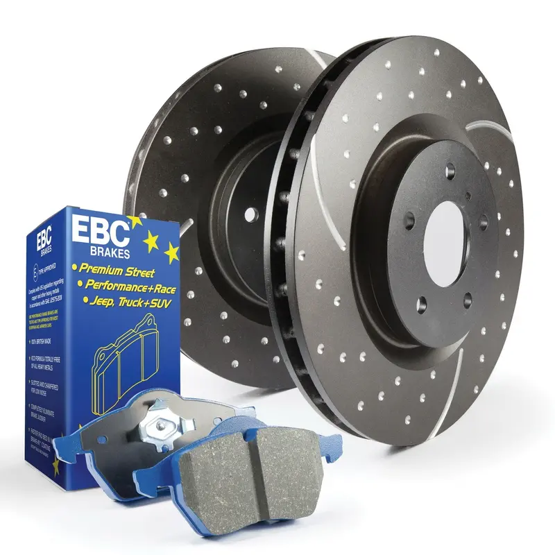 Ebc S6Kr1147 Premium Brake Kit – Bluestuff Pads + Gd Drilled & Slotted Rotors 1