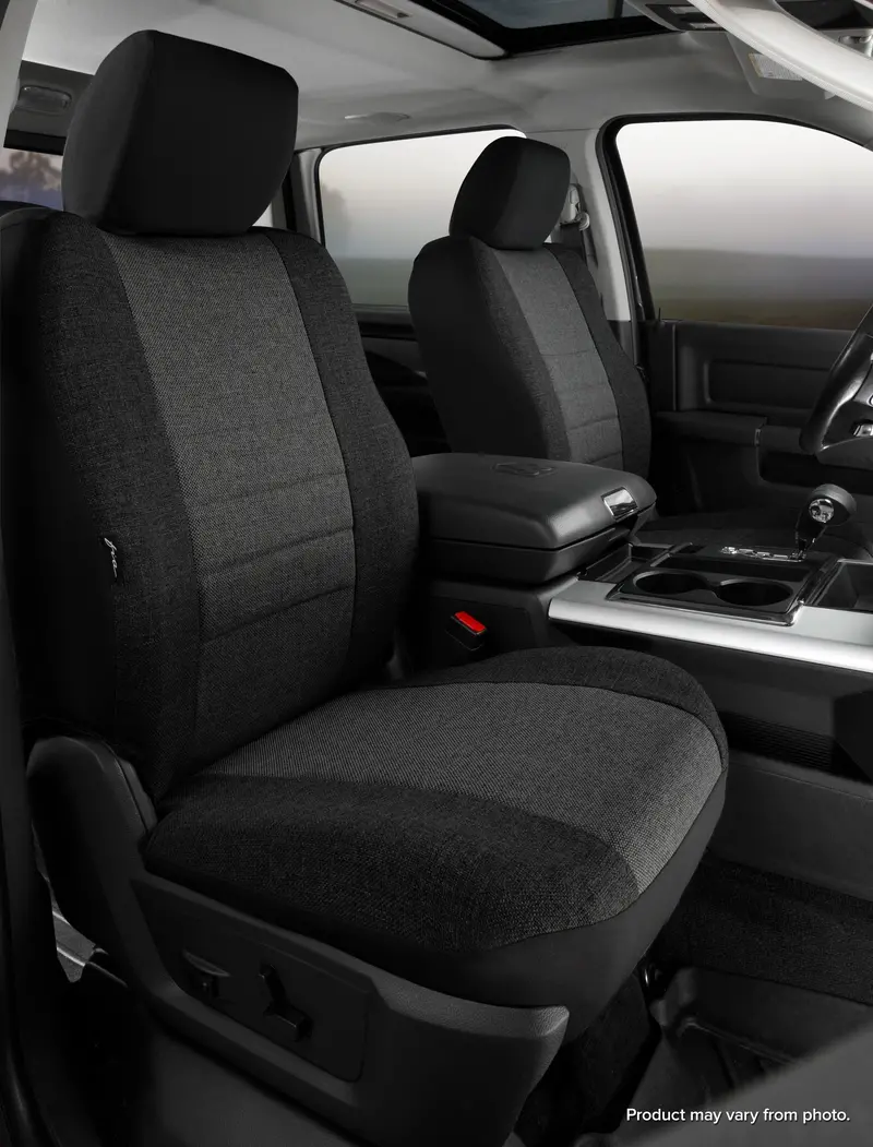 Fia Oe39-20 Charc Custom Tweed Seat Covers – Charcoal Bucket Style With Adjustable Headrests 1