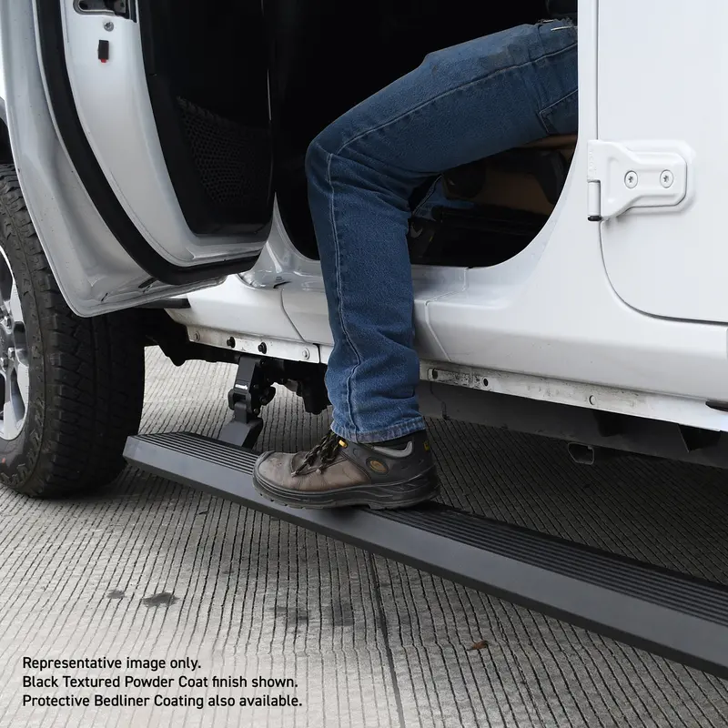 Go Rhino E1 Electric Running Boards – Retractable Side Steps (Model 20492752T) 1