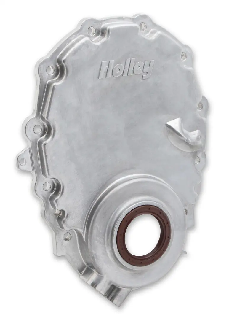 Holley 21-152 Billet Aluminum Timing Chain Cover – Oe-Style Fitment For Small Block Chevy 1
