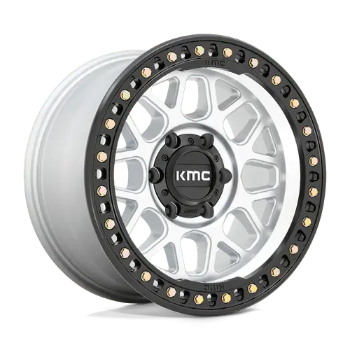 Kmc Km549 Machined Black Alloy Wheel – 17X9 Inches, 6X5.5 Bolt Pattern, 18Mm Offset 1