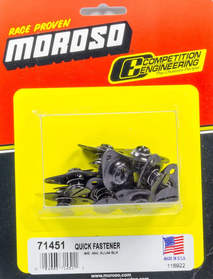 Moroso 71451 Self-Ejecting Short-Body Fasteners (0.450" Length) 1