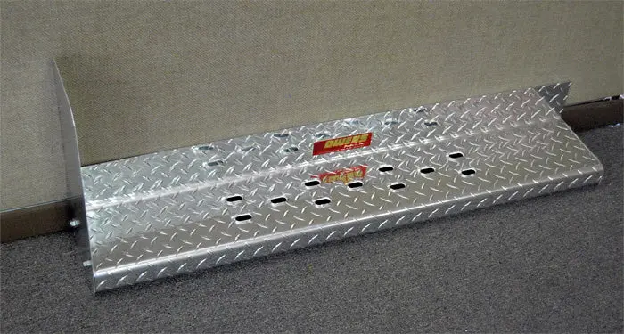 Owens Products 82321G Diamond-Plate Running Boards – Star Burst Grip, No Stone Guard, Fits 2007–2014 Silverado/Sierra 2500/3500 1