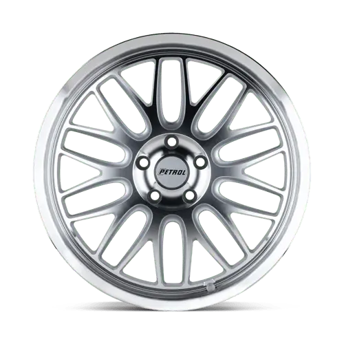 Petrol Pep4C 18X8 Inch 5X120 Bolt Pattern Silver Machined-Face Wheel With 35Mm Offset 1