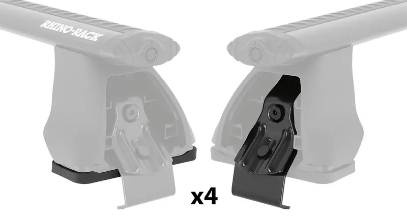 Rhino-Rack Dk453 Fit Kit For 2500 Roof Rack – Includes 4 Pads & 4 Clamps, Bare Roof Compatible 1