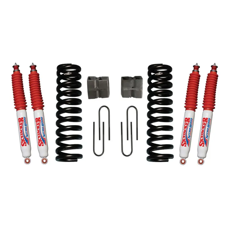 Skyjacker 176Pk-N 6-Inch Suspension Lift Kit – Includes Nitro Shocks, Front Coil Springs, Rear U-Bolt Kit, And Block 1