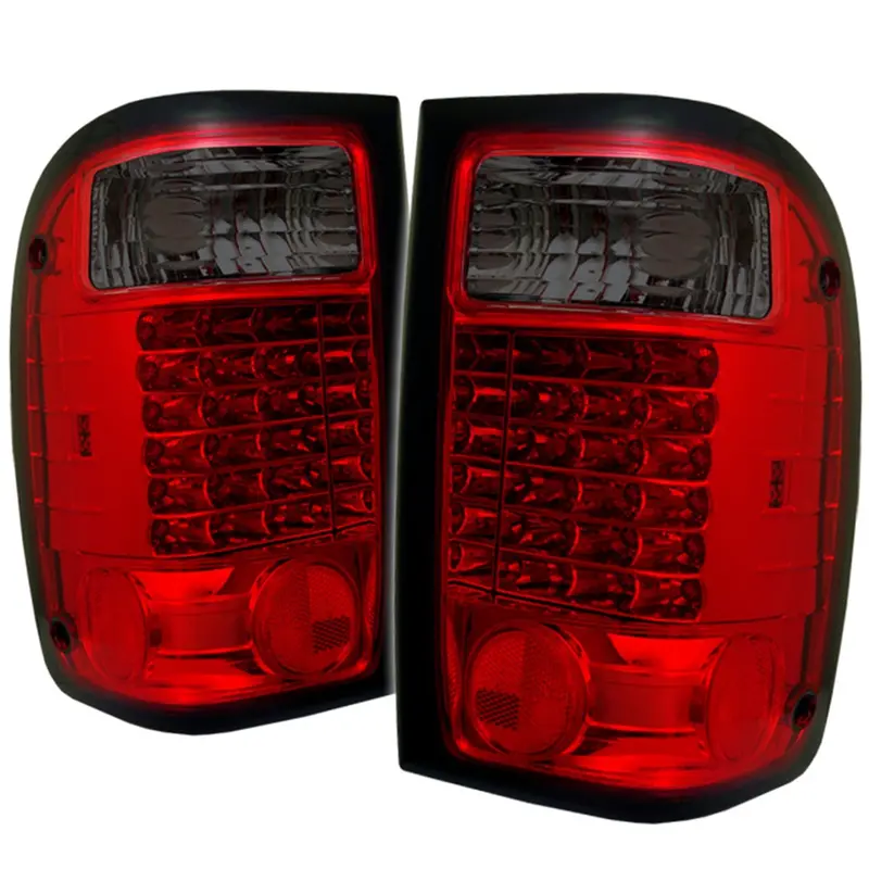 Spyder Auto Led Tail Light Pair – Red/Smoke Finish, Compatible With Factory Bulbs 1