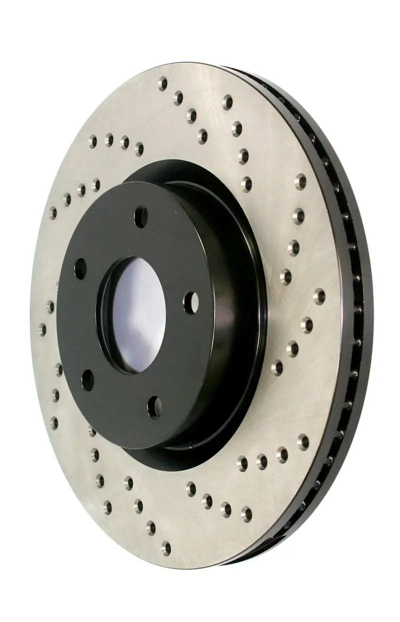 Stoptech 128.39033L Sport Cross-Drilled Rear Left Brake Rotor 1