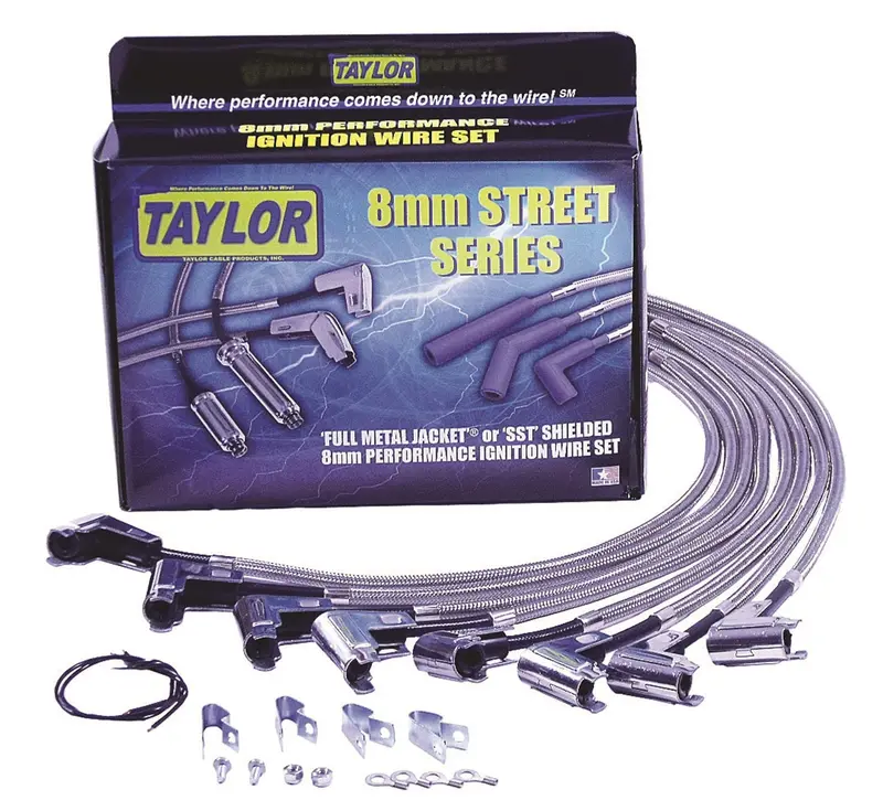 Taylor Cable 97008 Full Metal Jacket Ignition Wire Set For High-Voltage Reliability 1