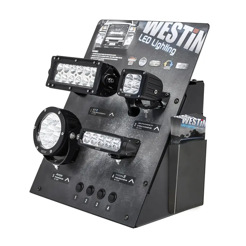 Westin 55409-02 Led Counter Display With Ef2 Light Module, Matte Black Finish 1